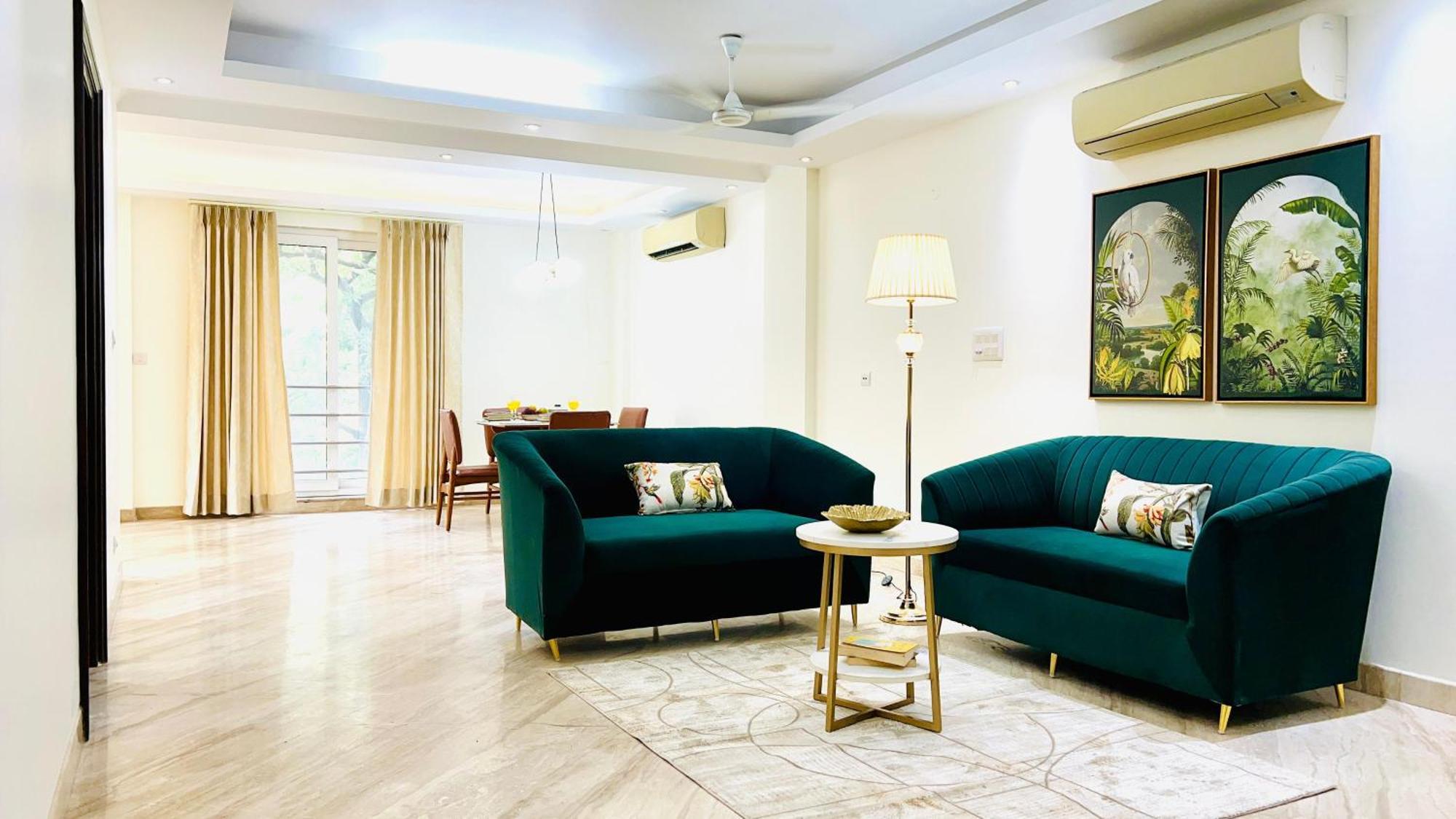 Olive Serviced Apartments - New Friends Colony New Delhi Værelse billede
